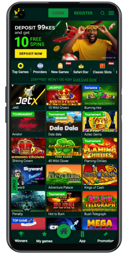 Marakumi casino app on an Android phone